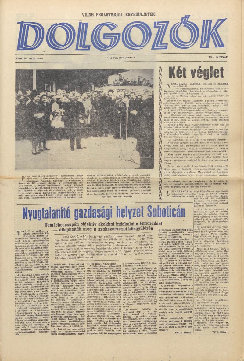 Dolgozók, 19. évf. 1965. június 4. 22. sz.