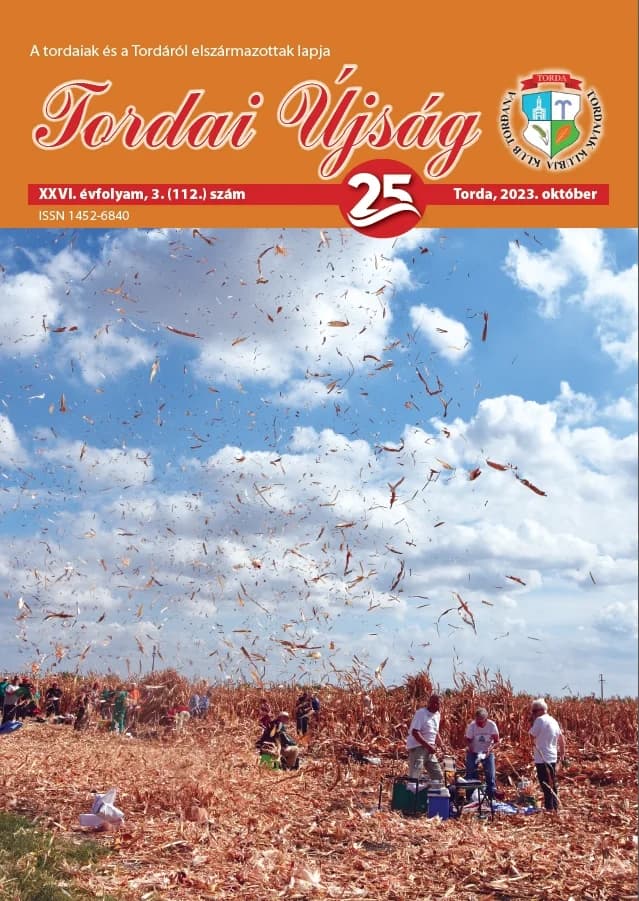 Tordai Újság, 26. évf. 2023. október. 3. sz.