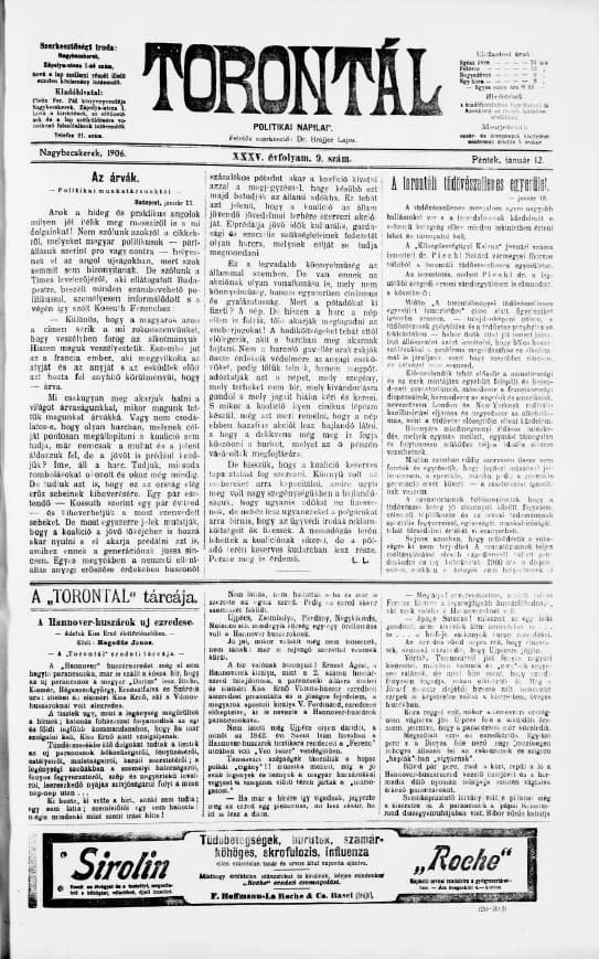 Torontál, 35. évf. 1906. január 12. 9. sz.