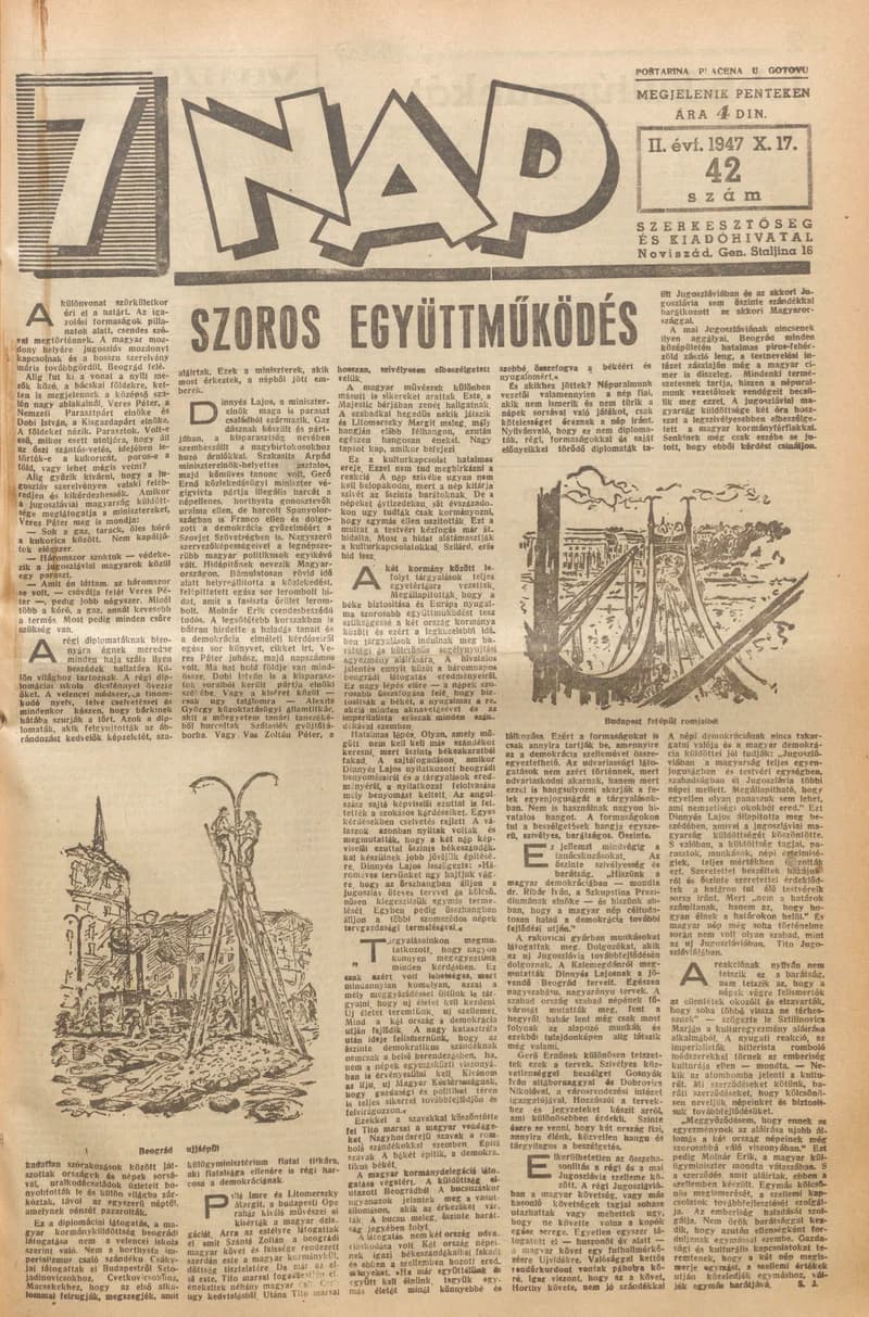 7 Nap, 2. évf. 1947. október 17. 42. sz. 1–10. oldal