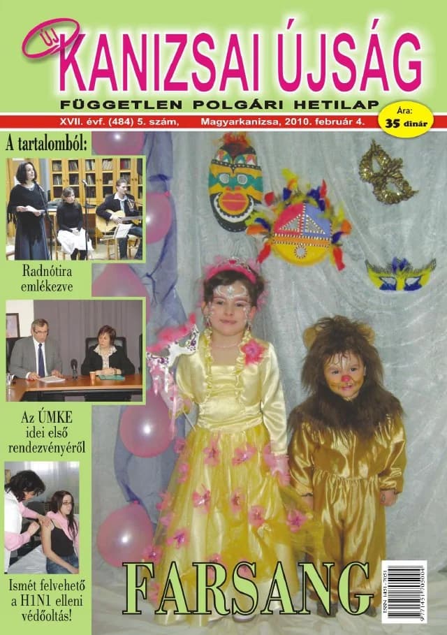 Új Kanizsai Újság, 17. évf. 2010. február 4. 5. sz.