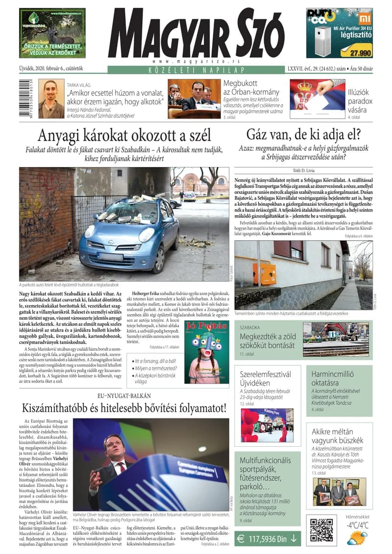 Magyar Szó, 77. évf. 2020. február 6. 29. sz. 1–20. oldal