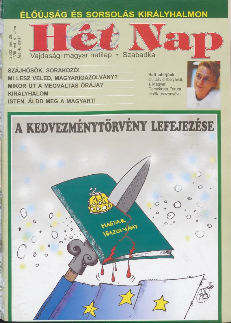 7 Nap, 58. évf. 2003. január 29. 4. sz.