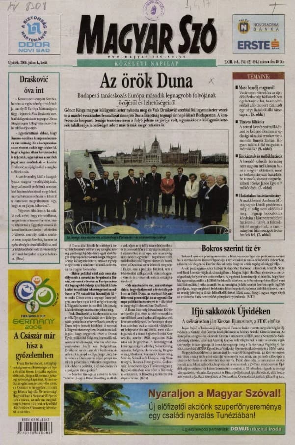 Magyar Szó, 63. évf. 2006. július 4. 152. sz. 1–20. oldal
