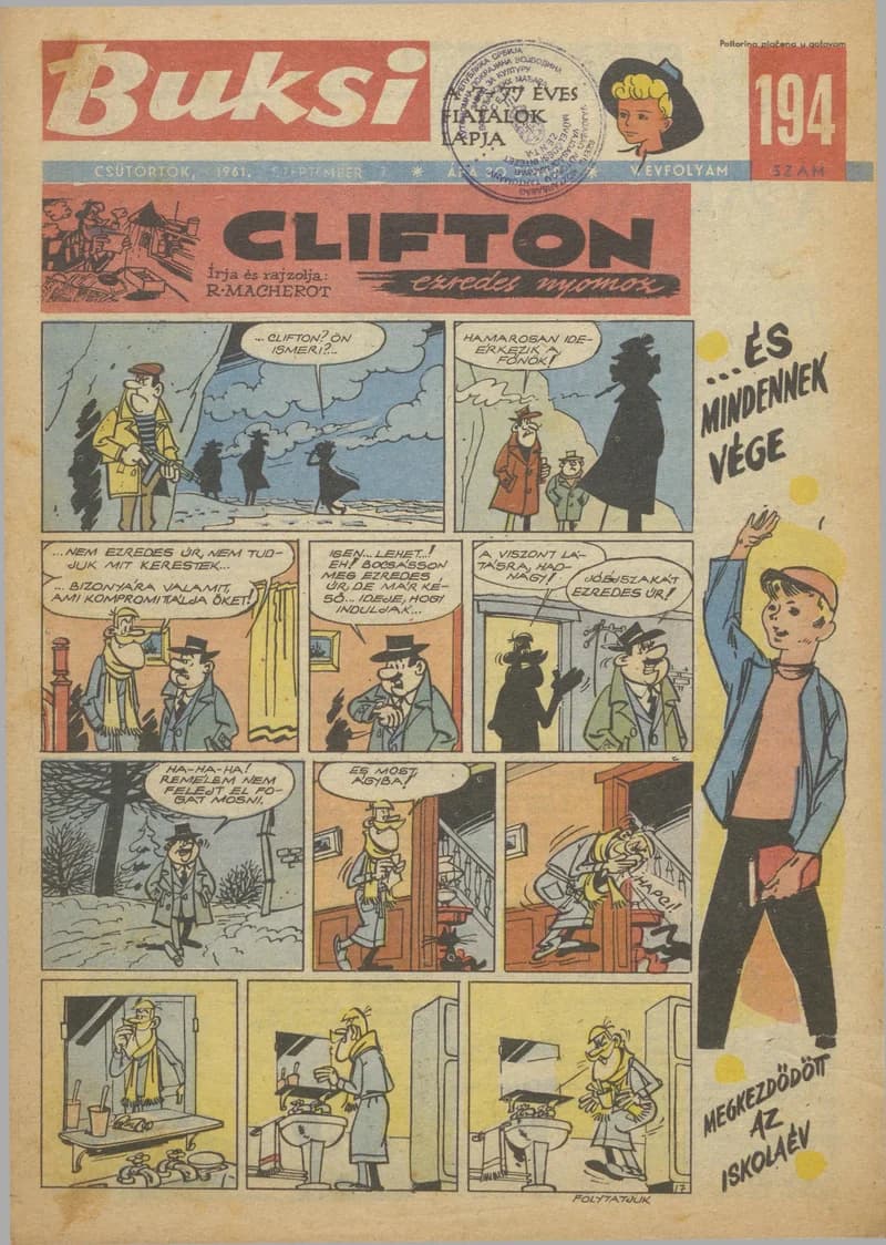 Buksi, 5. évf. 1961. szeptember 7. 194. sz.