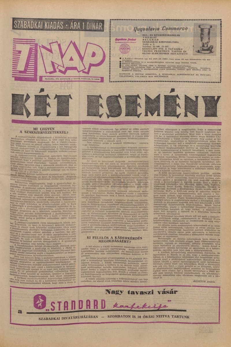 7 Nap, 27. évf. 1972. március 24. 12. sz. 1–28. oldal