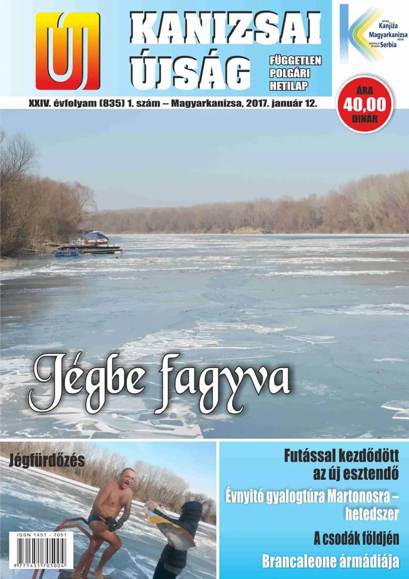 Új Kanizsai Újság, 24. évf. 2017. január 12. 1. sz.