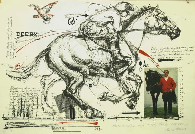 Vázlat a Lovak sorozatból