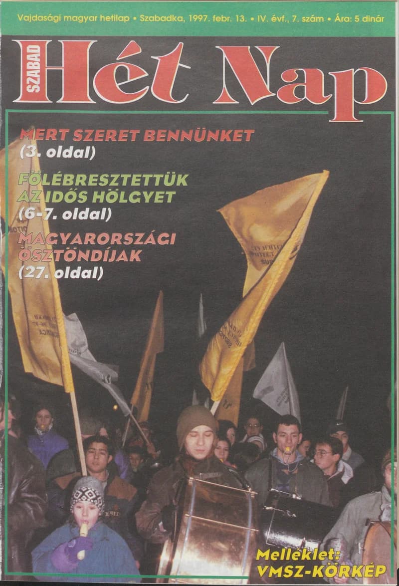 Szabad Hét Nap, 4. évf. 1997. február 13. 7. sz.