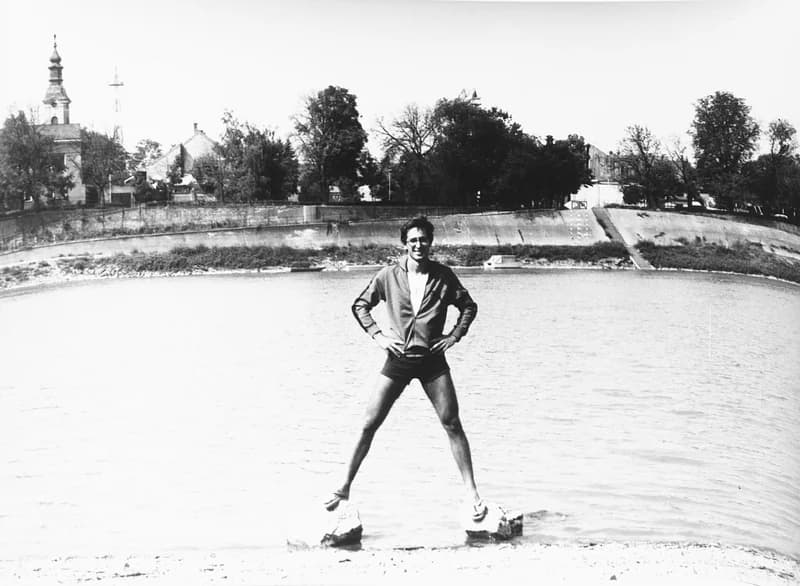 Fehér Ákos a zentai Tisza-parton