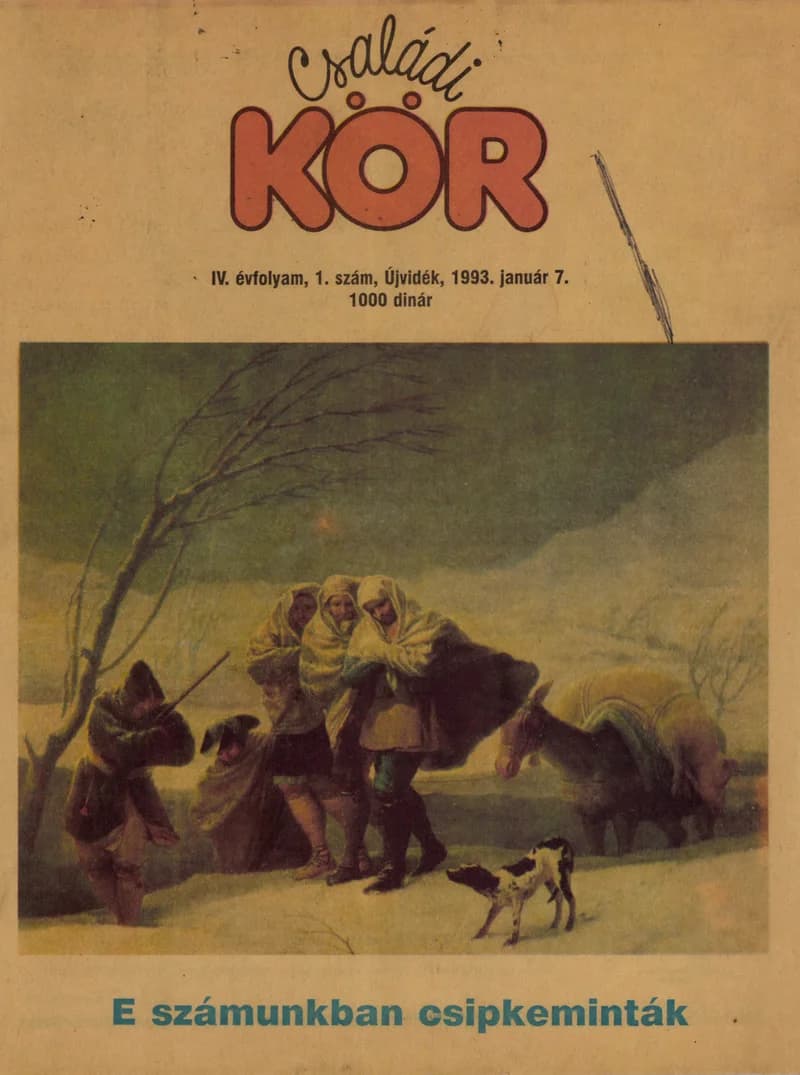 Családi Kör, 4. évf. 1993. január 7. 1. sz.