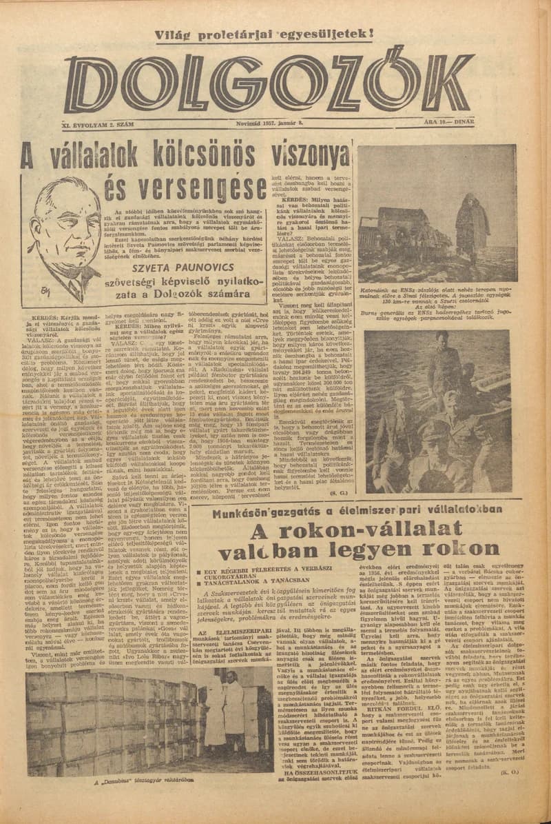 Dolgozók, 11. évf. 1957. január 8. 2. sz.