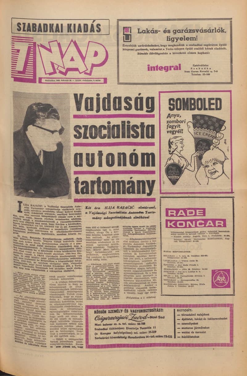 7 Nap, 24. évf. 1969. február 28. 9. sz. 1–16. oldal