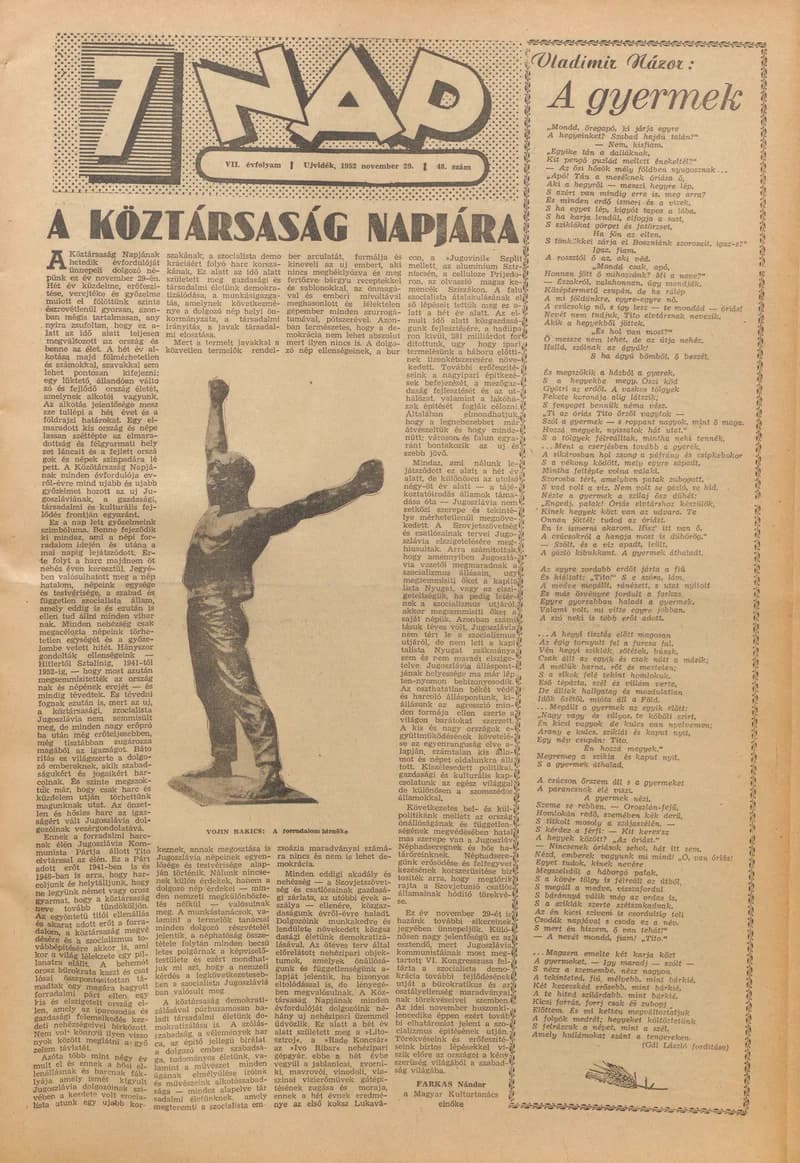 7 Nap, 7. évf. 1952. november 29. 48. sz. 1–12. oldal