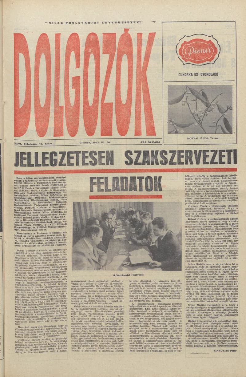 Dolgozók, 27. évf. 1973. március 30. 13. sz.
