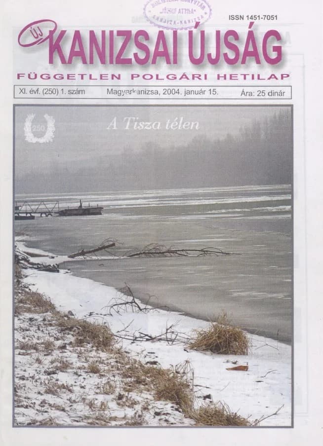 Új Kanizsai Újság, 11. évf. 2004. január 15. 1. sz.