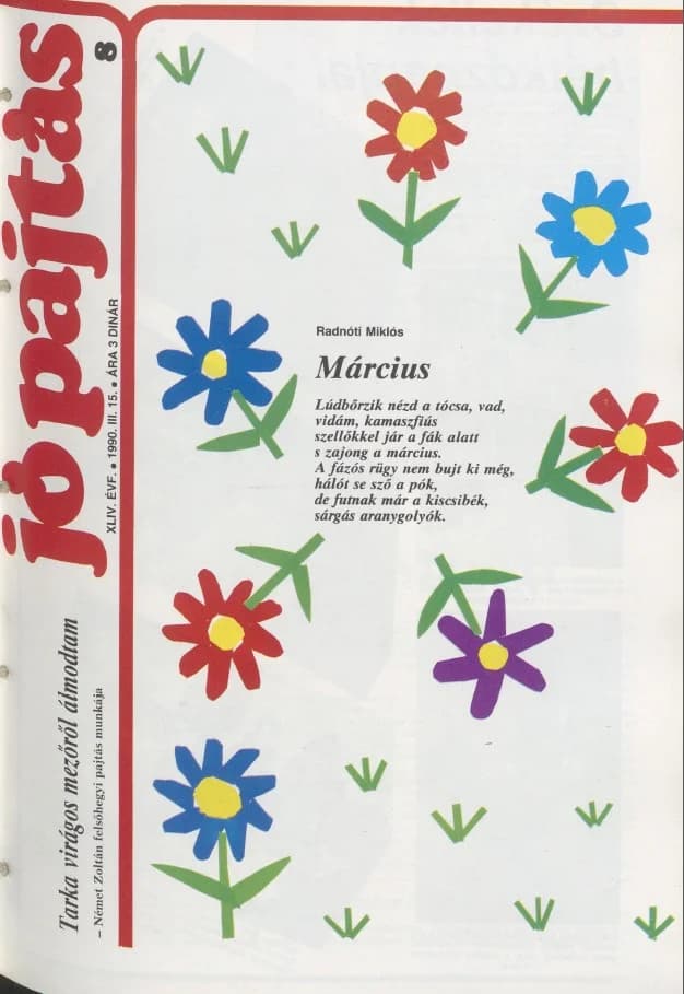 Jó Pajtás, 44. évf. 1990. március 15. 8. sz.