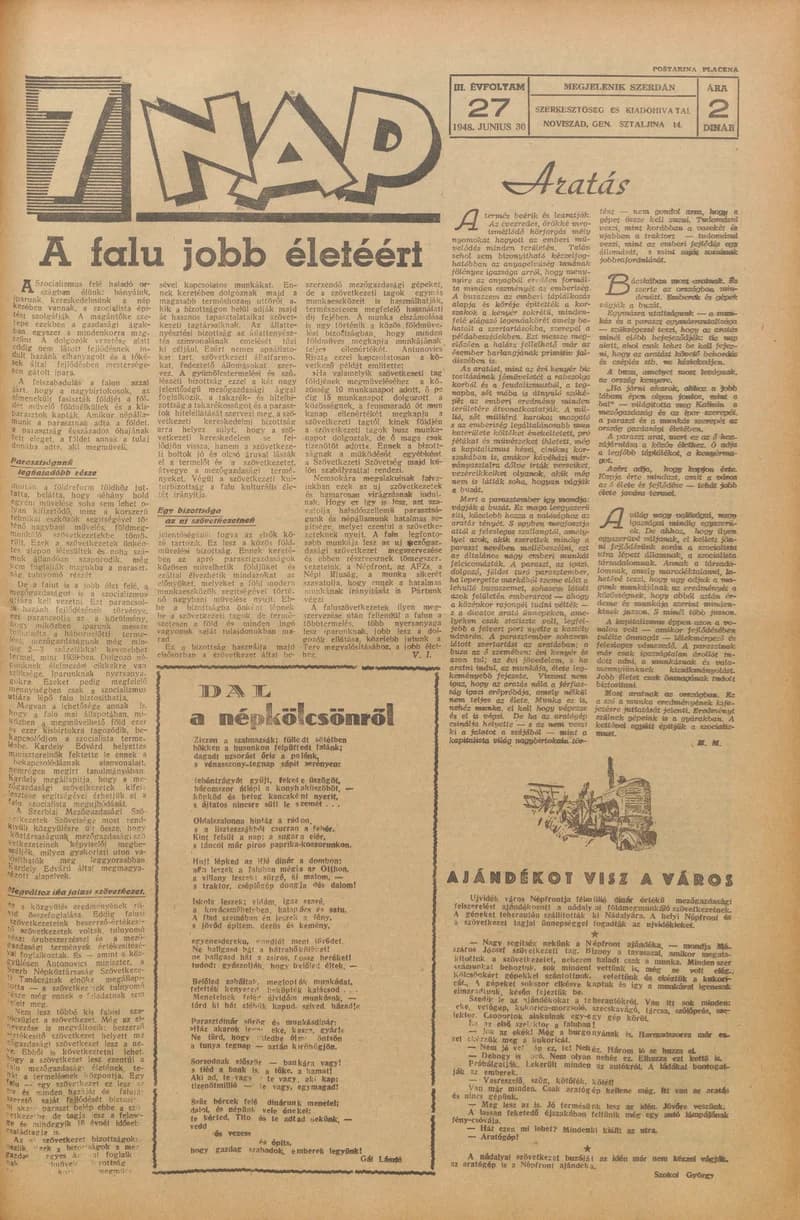 7 Nap, 3. évf. 1948. június 30. 27. sz. 1–4. oldal