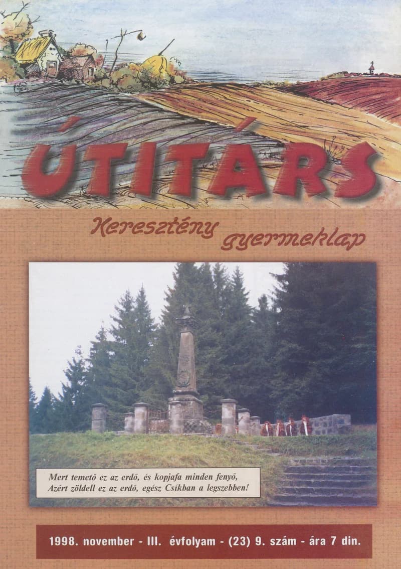 Útitárs, 3. évf. 1998. november 1. 9. sz.