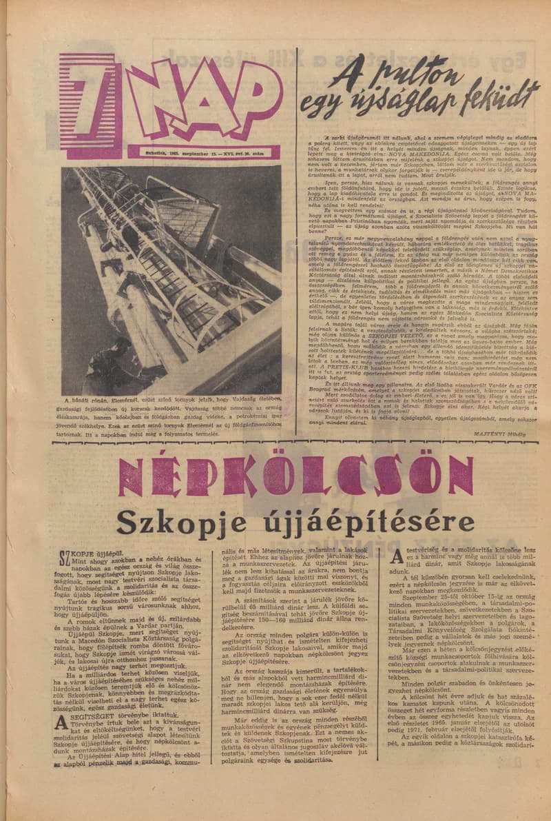 7 Nap, 18. évf. 1963. szeptember 13. 36. sz. 1–20. oldal