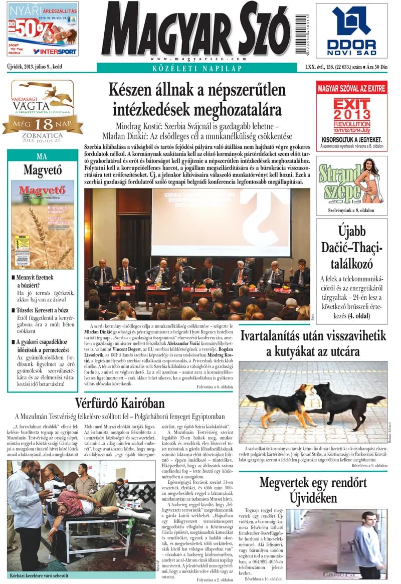 Magyar Szó, 70. évf. 2013. július 9. 156. sz. 1–20. oldal