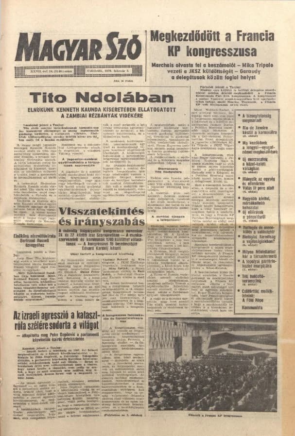 Magyar Szó, 27. évf. 1970. február 5. 34. sz. 1–20. oldal