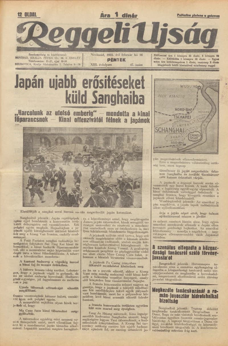 Reggeli Újság, 13. évf. 1932. február 26. 47. sz.