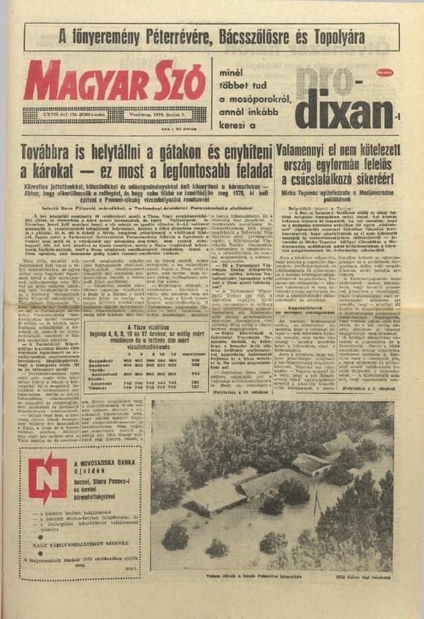 Magyar Szó, 27. évf. 1970. június 7. 154. sz. 1–32. oldal