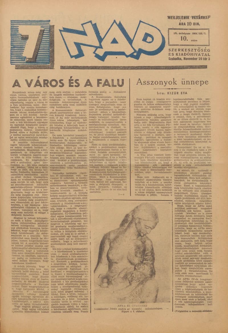 7 Nap, 9. évf. 1954. március 7. 10. sz. 1–16. oldal