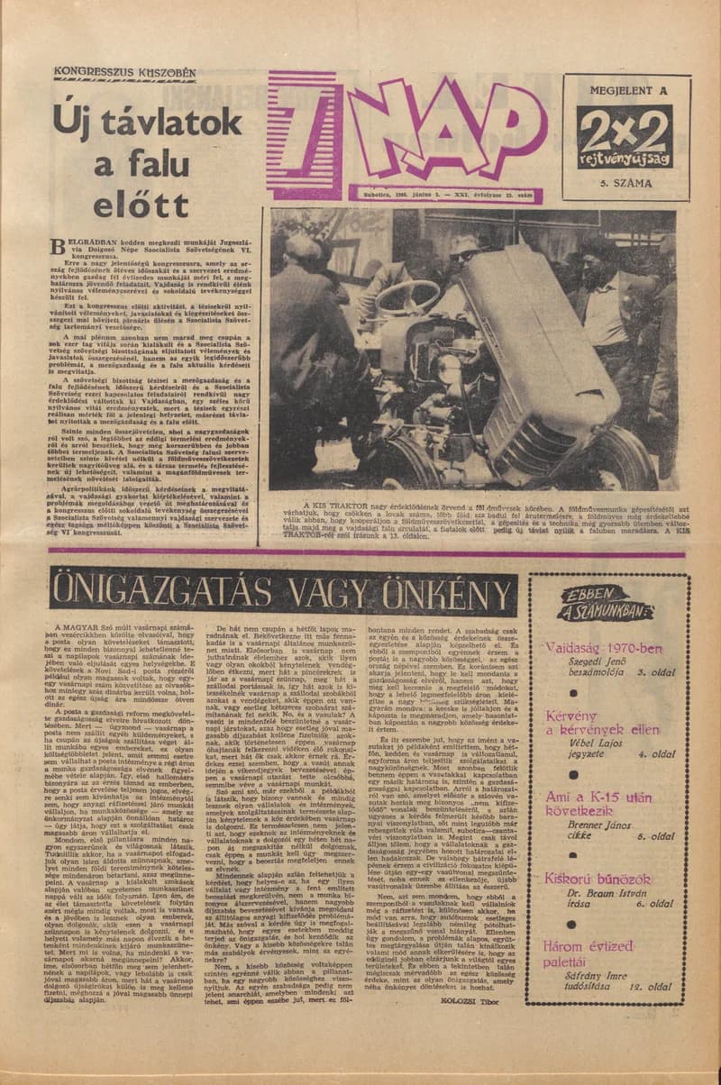 7 Nap, 21. évf. 1966. június 3. 23. sz. 1–20. oldal