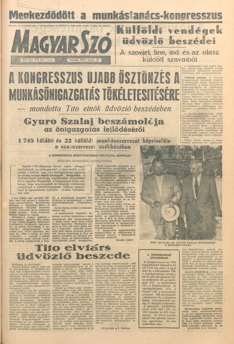 Magyar Szó, 14. évf. 1957. június 26. 173. sz. 1–10. oldal