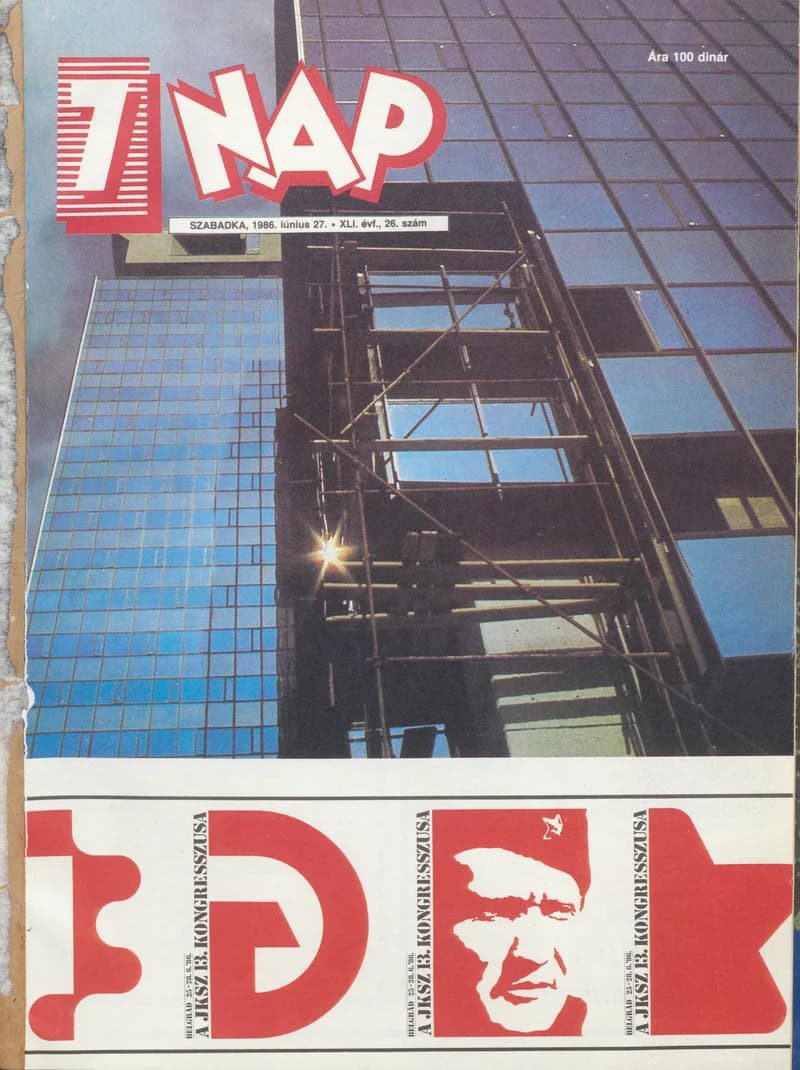 7 Nap, 41. évf. 1986. június 27. 26. sz. 1–68. oldal