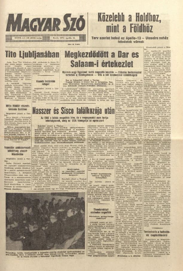 Magyar Szó, 27. évf. 1970. április 14. 102. sz. 1–16. oldal