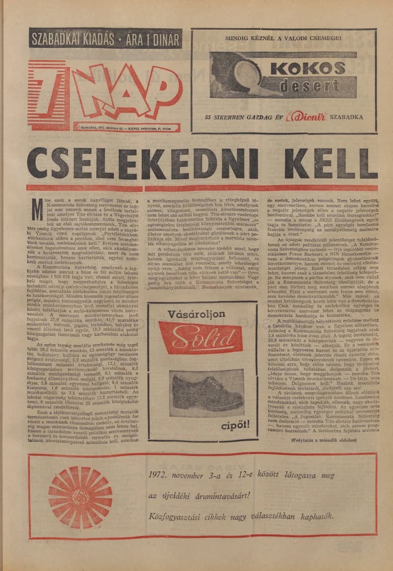 7 Nap, 27. évf. 1972. október 13. 41. sz. 1–28. oldal