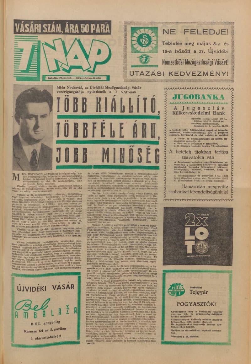 7 Nap, 25. évf. 1970. május 8. 20. sz. 1–32. oldal