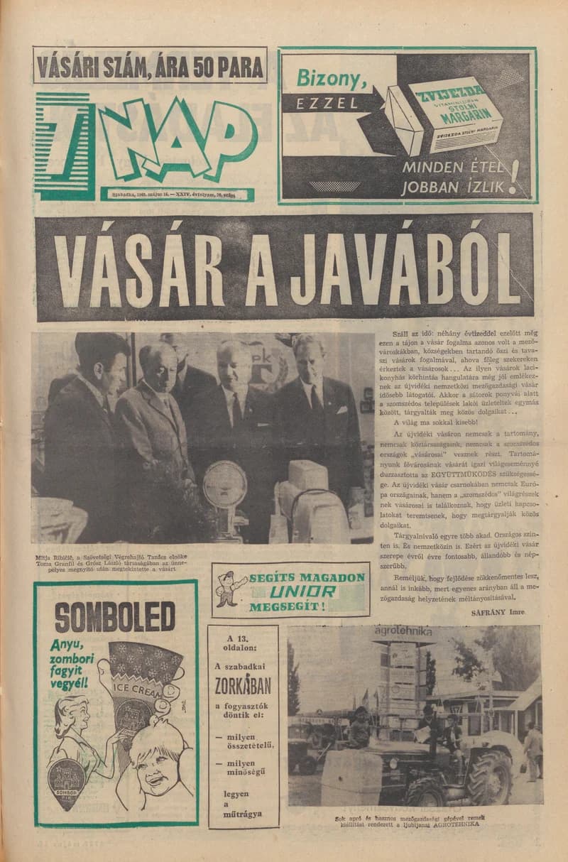 7 Nap, 24. évf. 1969. május 16. 20. sz. 1–24. oldal