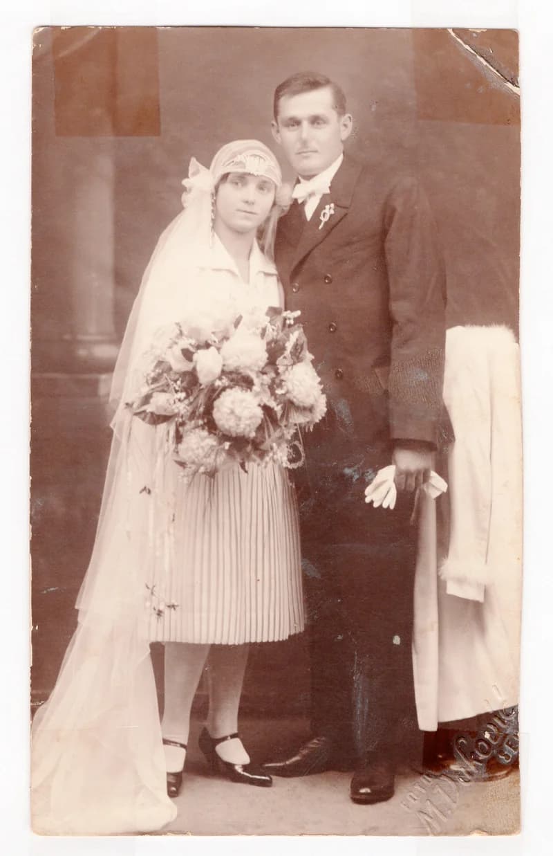 Gyurák István és Makai Erzsébet esküvői fotója