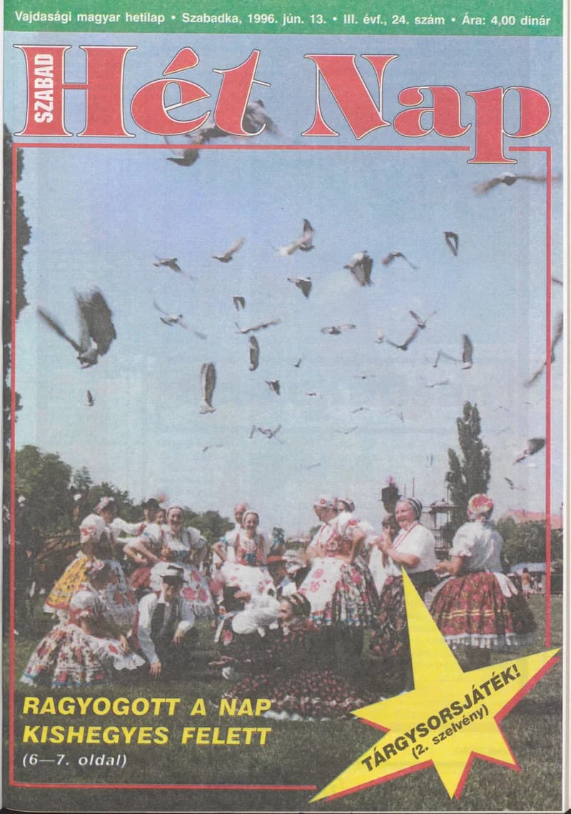 Szabad Hét Nap, 3. évf. 1996. június 13. 24. sz.