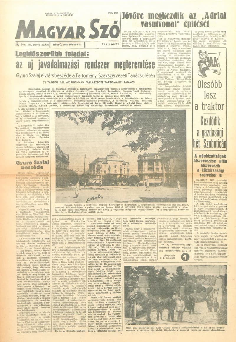 Magyar Szó, 9. évf. 1952. június 23. 149. sz. 1–4. oldal