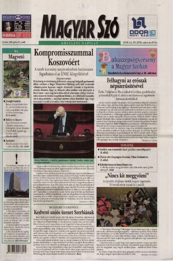 Magyar Szó, 67. évf. 2010. július 27. 172. sz. 1–20. oldal