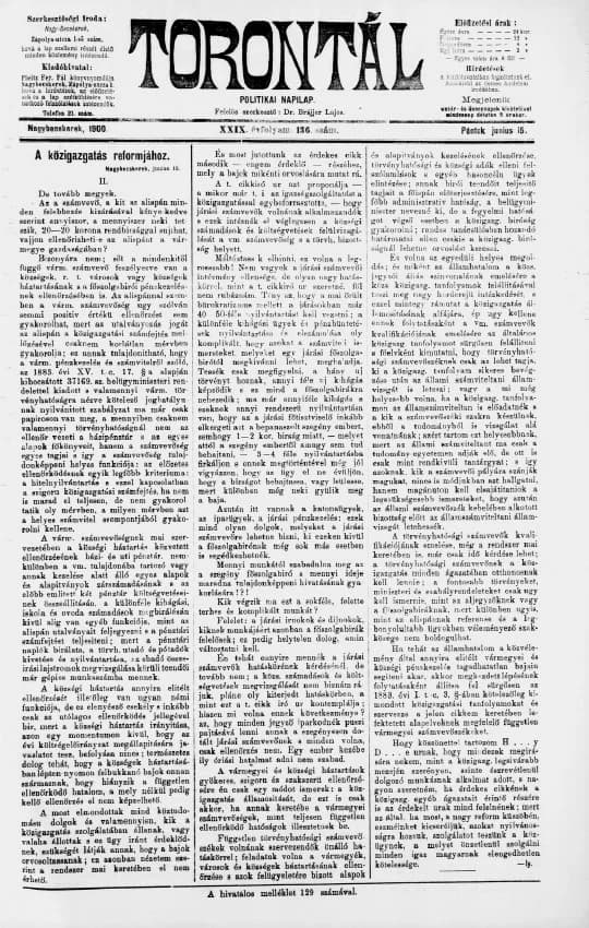 Torontál, 29. évf. 1900. június 15. 136. sz.