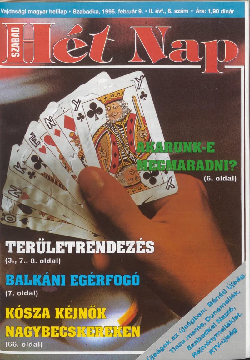 Szabad Hét Nap, 2. évf. 1995. február 9. 6. sz.