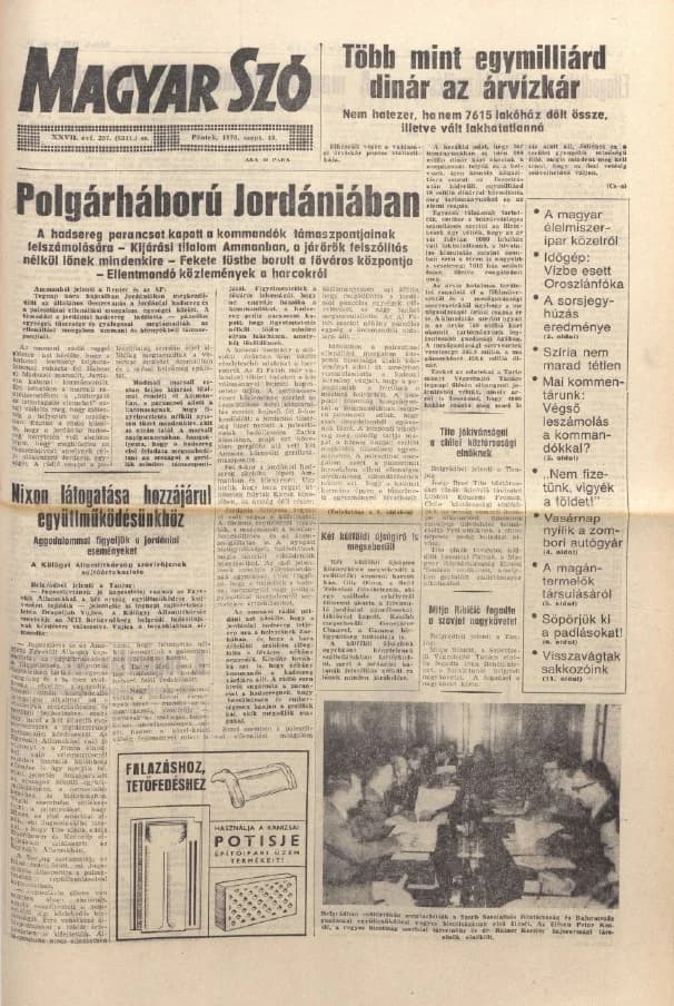 Magyar Szó, 27. évf. 1970. szeptember 18. 257. sz. 1–12. oldal
