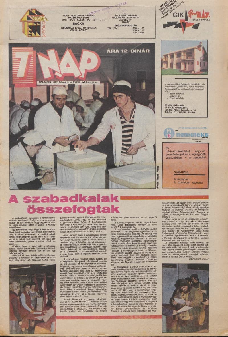 7 Nap, 37. évf. 1982. február 5. 6. sz. 1–16. oldal