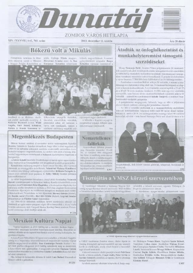 Dunatáj, 15. évf. 2013. december 11. 761. sz.