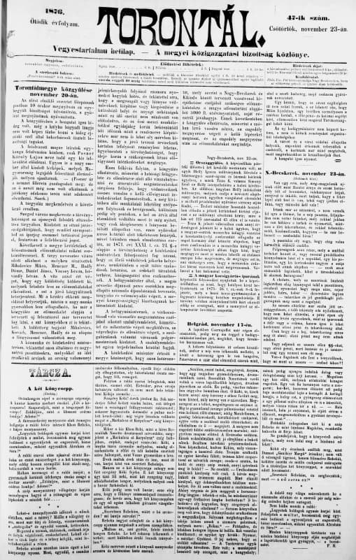 Torontál, 5. évf. 1876. november 23. 47. sz.