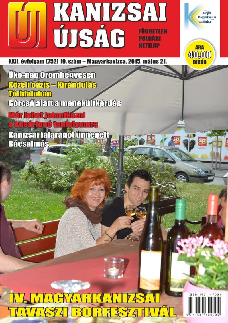 Új Kanizsai Újság, 22. évf. 2015. május 21. 19. sz.