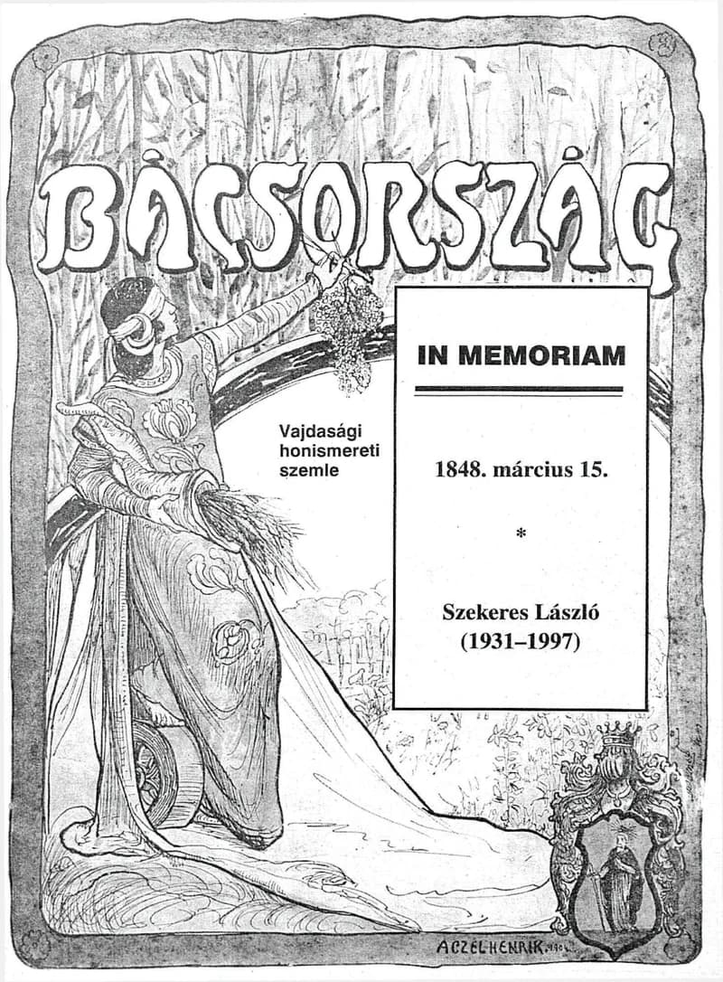 Bácsország, 4. évf. 1998. március 11. In Memoriam