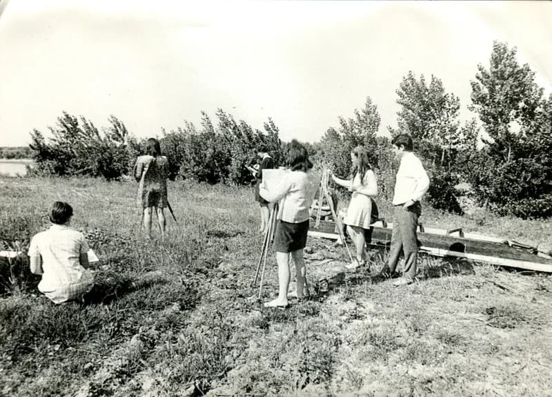 Képzőművészeti csoport - Benes József tanítványaival 