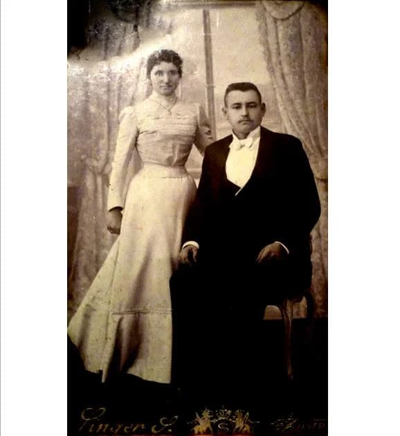 Gombárovits Hermina és Kalinka János esküvői képe